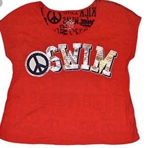 ⭐ Justice Swim Crop Top